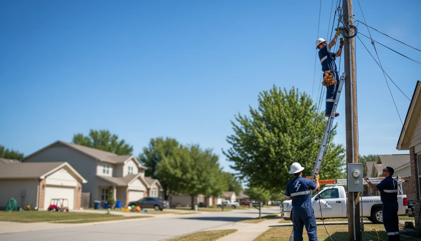 Residential electrician providing installation services in Temple Hills, MD